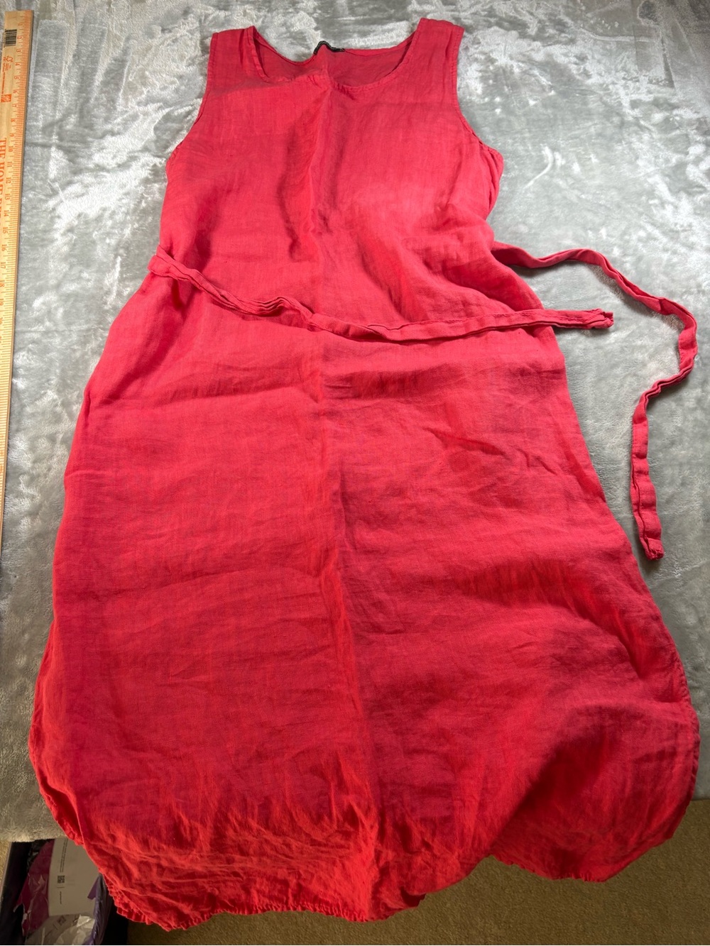 Lungo L’Arno 100% Linen Midi Dress Size Large